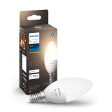 Philips Hue White E14 LED fényforrás, 2700K, 5,5W, 470 lm, Bluetooth+Zigbee, 8718699671211