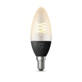 Philips Hue White E14 LED gyertya filament vintage fényforrás, 4,5W, 300lm, 2100K ultra-melegfehér, 8719514302235