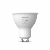 Philips Hue White GU10 LED spot fényforrás, 5,2W, 400lm, 2700K melegfehér, 8719514340060