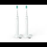 Philips HX3675/13 Sonicare 3100 series szónikus elektromos fogkefe dupla csomag fehér (HX3675/13) - Elektromos fogkefe