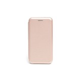PHONEMAX Smart Diva fliptok iPhone 13 Mini oldalra nyíló tok ívelt sarkokkal rose gold