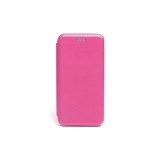 PHONEMAX Smart Diva fliptok iPhone 13 Pro oldalra nyíló tok ívelt sarkokkal pink