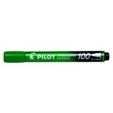 PILOT "Permanent Marker 100" 1 mm kúpos  zöld alkoholos marker