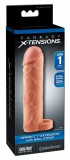 PipeDream X-TENSION Perfect 1 - heregyűrűs péniszköpeny (17,7cm) - natúr