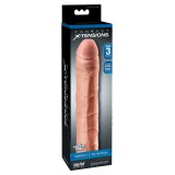 PipeDream X-TENSION Perfect 3 - élethű péniszköpeny (22,8cm) - natúr