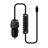 Platinet PLCRSM Car Charger Spiral 3, 4A microUSB cable Black