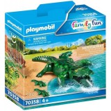 Playmobil: Family Fun - Aligátor kicsinyeivel (70358) (Play70358) - Játék állatok