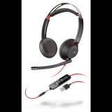 Poly Blackwire 5220 USB-A sztereó headset (207576-201) (poly207576-201) - Fejhallgató