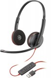 Poly Plantronics Blackwire 3210 USB-A Headset Black 209744-201