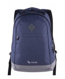PULSE "Bicolor" kék-szürke hátizsák notebook tartóval
