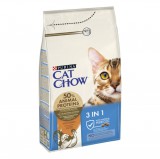 Purina CAT CHOW 3-in-1 Pulykában gazdag száraz macskaeledel 1,5kg
