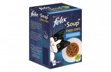 Purina FELIX Soup Tender strips Halas válogatás szószban nedves macskaeledel falatkákkal 6x48g
