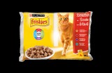 Purina FRISKIES Szószban Csirkével/Marhával/Báránnyal/Kacsával nedves macskaeledel 4x85g