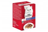 Purina GOURMET MON PETIT Tonhallal/Lazaccal/Pisztránggal nedves macskaeledel 6x50g