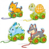 Quercetti: Montessori fűzős játék állatok 4 db-os szett