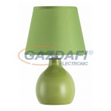 RÁBALUX 4477 Ingrid kerámia asztali lámpa E14 1x40W, zöld 230V