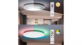 Rábalux LEONIE 32W RGB, CCT, távirányítós, dimmelhető, multifunkciós mennyezeti okos lámpa 5évG