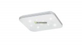 Rábalux OSCAR 71180 LED 18W fehér/króm négyzet mennyezeti lámpa, csillagos effekt, term.fehér 5évG