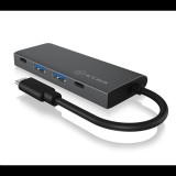 RaidSonic ICY BOX 4 portos USB Hub szürke (IB-HUB1428-C31) (IB-HUB1428-C31) - USB Elosztó