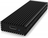 Raidsonic IcyBox IB-1816M-C31 M.2 NVMe SSD, USB 3.1 Type-C fekete külső SSD ház