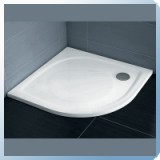Ravak Elipso Pro 100 negyedköríves zuhanytálca, 100x100 cm, fehér, öntött műmárvány - RAV-XA23AA01010