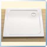 Ravak Perseus Pro Chrome 100 négyzet alakú zuhanytálca, 100x100 cm, fehér, öntött műmárvány - RAV-XA04AA01010