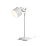 Rendl Light CELEIA asztali lámpa matt fehér matt nikkel 230V E27 40W