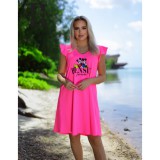 RENSIX neon pink bő ruha