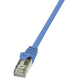 RJ45 Hálózati csatlakozókábel, CAT 5e F/UTP [1x RJ45 dugó - 1x RJ45 dugó] 5 m, kék LogiLink (CP1076S) - UTP