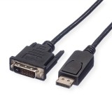 Roline DisplayPort apa - DVI-D (24+1) apa kábel 2m (11.04.5610-10) (11.04.5610-10) - DisplayPort