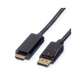 Roline DisplayPort apa - HDMI apa kábel 2m (11.04.5786-10) (11.04.5786-10) - DisplayPort