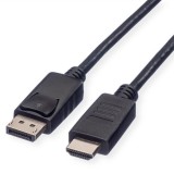 Roline DisplayPort apa - HDMI apa kábel 3m (11.04.5782-10) (11.04.5782-10) - DisplayPort