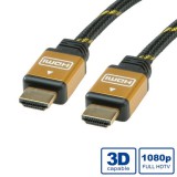 Roline HDMI Gold High Speed kábel 1.0 m (11.04.5561-20) (11.04.5561-20) - HDMI