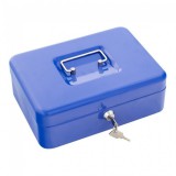 Rottner Traun3 pénzkazetta kulcsos zárral kék színben 90x250x185mm