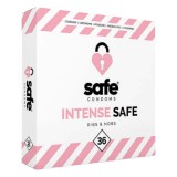 SAFE Intense Safe - Bordázott és pontozott óvszer (36 db)