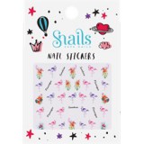 Safe Nails Snails Flamingó öntapadós köröm matrica, vegyszermentes, természetes