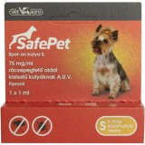 SafePet 75 mg/1 ml spot on kutya S 2-10 kg 1x