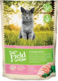 Sam&#039;s Field Cat gabonamentes száraz eledel 2,5 kg sterilized csirkével