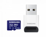 Samsung 256GB microSDXC Pro Plus Class10 U3 A2 V30 + USB adapterrel MB-MD256SB/WW