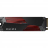 Samsung 990 PRO, 1 TB, M.2, PCIe Gen 4.0 x4, NVMe 2.0,  V-NAND MLC, Hűtőbordás, Belső SSD