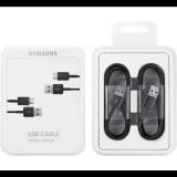 SAMSUNG adatkábel és töltő  2db (USB - Type-C, gyorstöltés támogatás, 150cm) FEKETE (EP-DG930MBE) (EP-DG930MBE) - Adatkábel