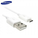 Samsung adatkábel, töltőkábel, Micro USB, fehér, gyári, 1.2m, Samsung EP-DG925UWE