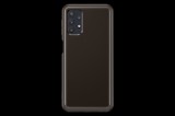 Samsung EF-QA326TB Galaxy A32 Soft Clear gyári fekete-átlátszó védőtok