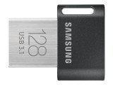 Samsung FIT Plus, 128 GB, USB 3.1, Fekete-Rozsdamentes acél, Strapabíró pendrive
