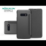 Samsung G970U Galaxy S10e oldalra nyíló flipes tok - Nillkin Sparkle - fekete (NL171879) - Telefontok