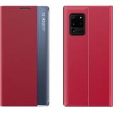Samsung Galaxy A13 4G SM-A135F, Oldalra nyíló tok, stand, hívás mutatóval, vékony csíkban, Wooze Look Inside, piros (117201) - Telefontok