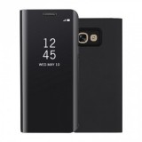 Samsung Galaxy A20e SM-A202F, Oldalra nyíló tok, hívás mutatóval, Smart View Cover, fekete (utángyártott) (PSPM022632) - Telefontok