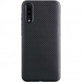 Samsung Galaxy A21s SM-A217F, Szilikon tok, karbon minta, Slim Carbon, fekete (92737) - Telefontok