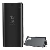 Samsung Galaxy A41 SM-A415F, Oldalra nyíló tok, hívás mutatóval, Smart View Cover, fekete (utángyártott) (RS95002) - Telefontok
