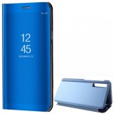 Samsung Galaxy A7 (2018) SM-A750F, Oldalra nyíló tok, hívás mutatóval, Smart View Cover, kék (utángyártott) (RS82447) - Telefontok